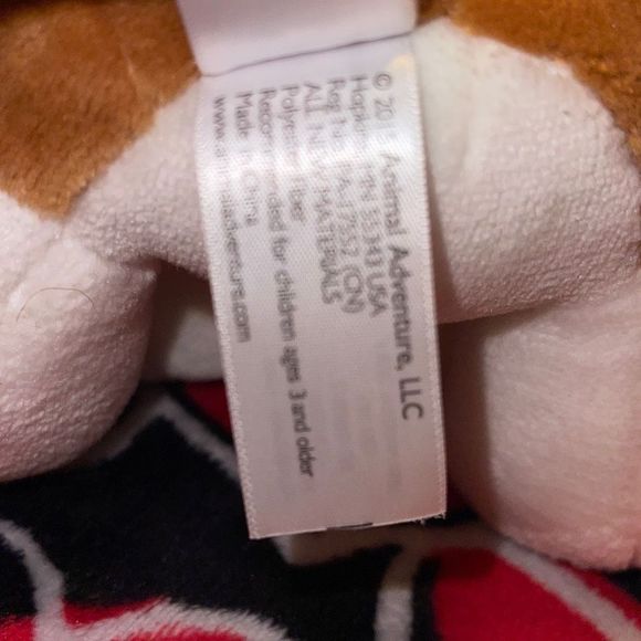 Animal Adventure brown white Haley, and plush dog candy cane, 2015, stuffed anim - Picture 5 of 6